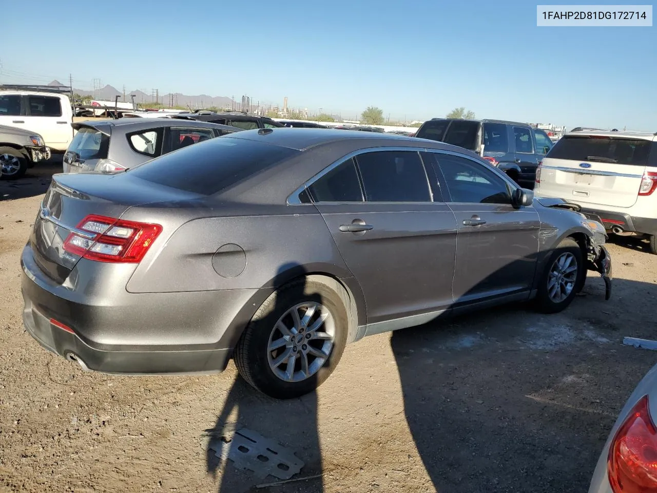 2013 Ford Taurus Se VIN: 1FAHP2D81DG172714 Lot: 80370404