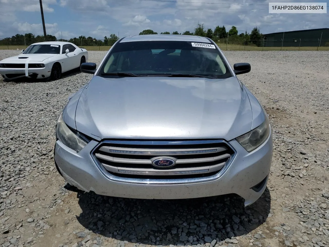 2014 Ford Taurus Se VIN: 1FAHP2D86EG138074 Lot: 59908284