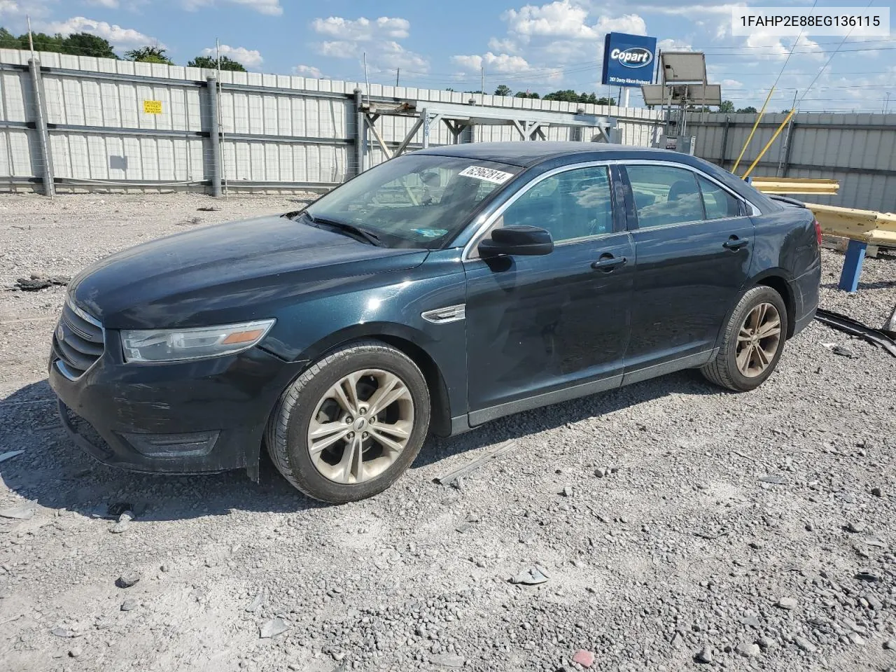 2014 Ford Taurus Sel VIN: 1FAHP2E88EG136115 Lot: 62962814