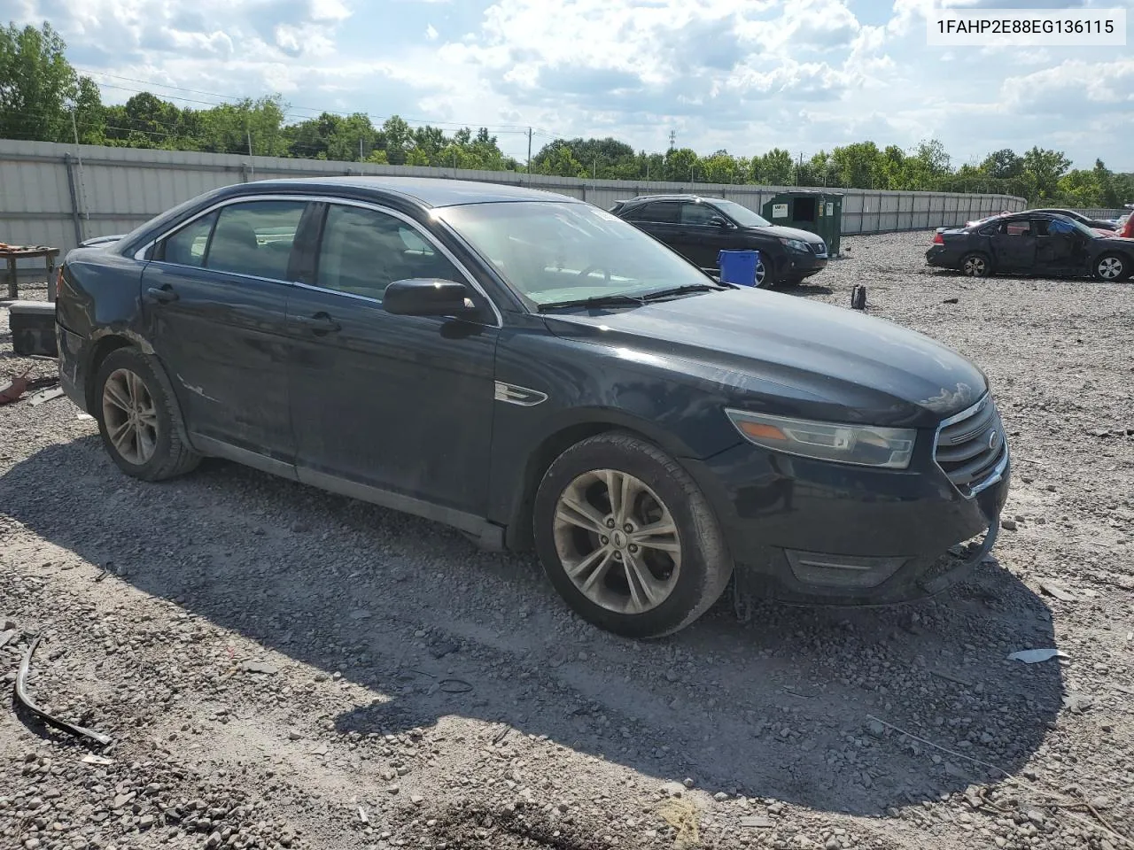 2014 Ford Taurus Sel VIN: 1FAHP2E88EG136115 Lot: 62962814