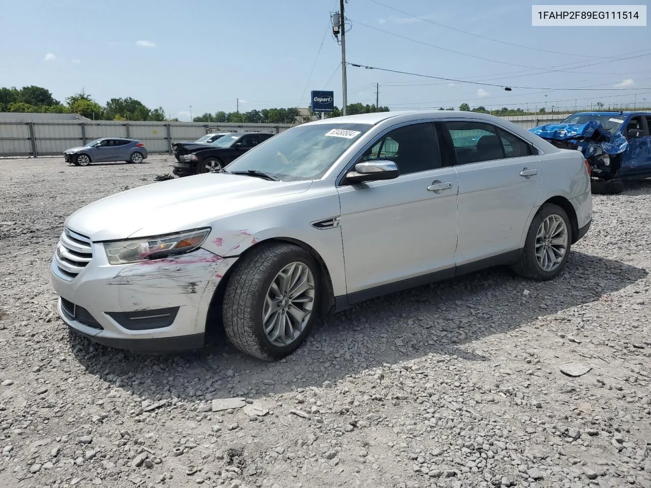 2014 Ford Taurus Limited VIN: 1FAHP2F89EG111514 Lot: 63480804