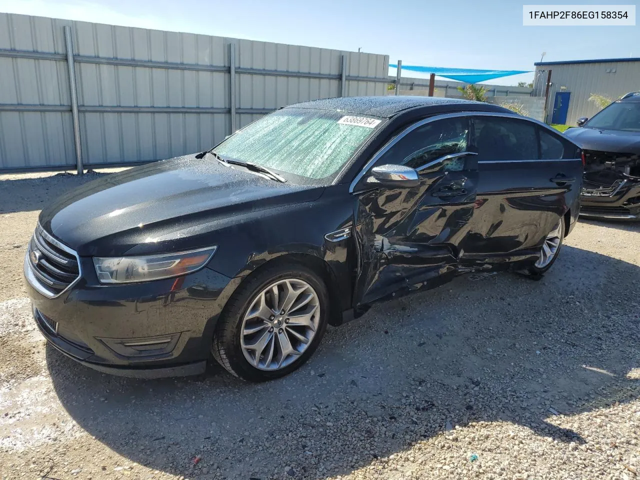 2014 Ford Taurus Limited VIN: 1FAHP2F86EG158354 Lot: 63869764