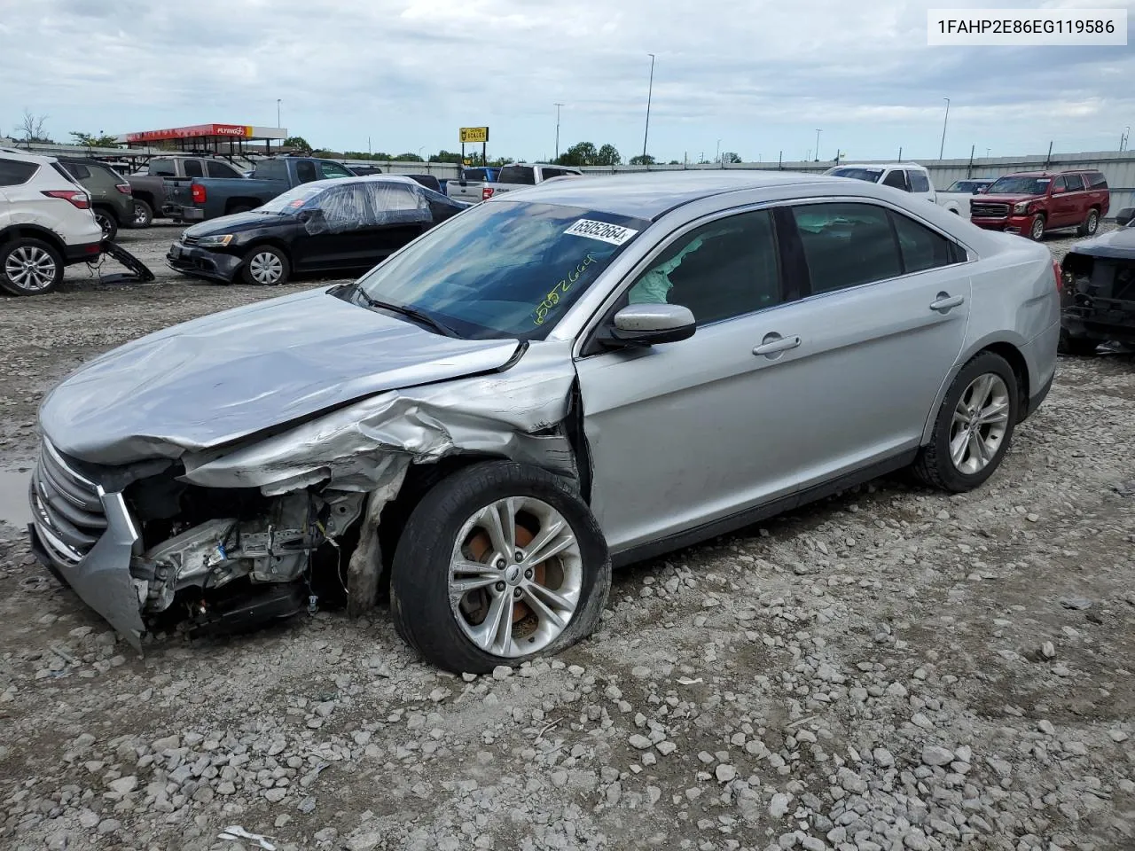 2014 Ford Taurus Sel VIN: 1FAHP2E86EG119586 Lot: 65052664