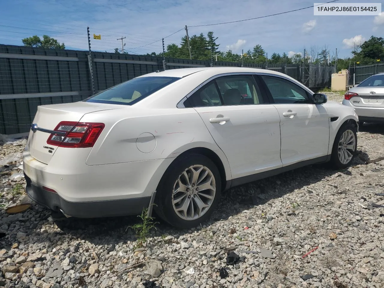 2014 Ford Taurus Limited VIN: 1FAHP2J86EG154425 Lot: 66267954