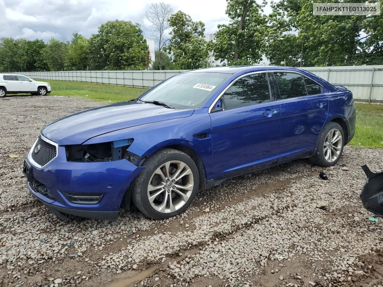 2014 Ford Taurus Sho VIN: 1FAHP2KT1EG113025 Lot: 67534964