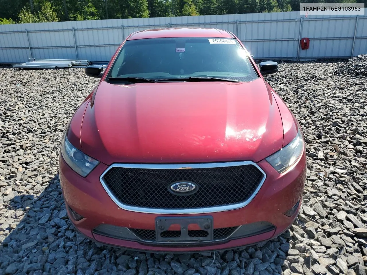 2014 Ford Taurus Sho VIN: 1FAHP2KT6EG103963 Lot: 69768434