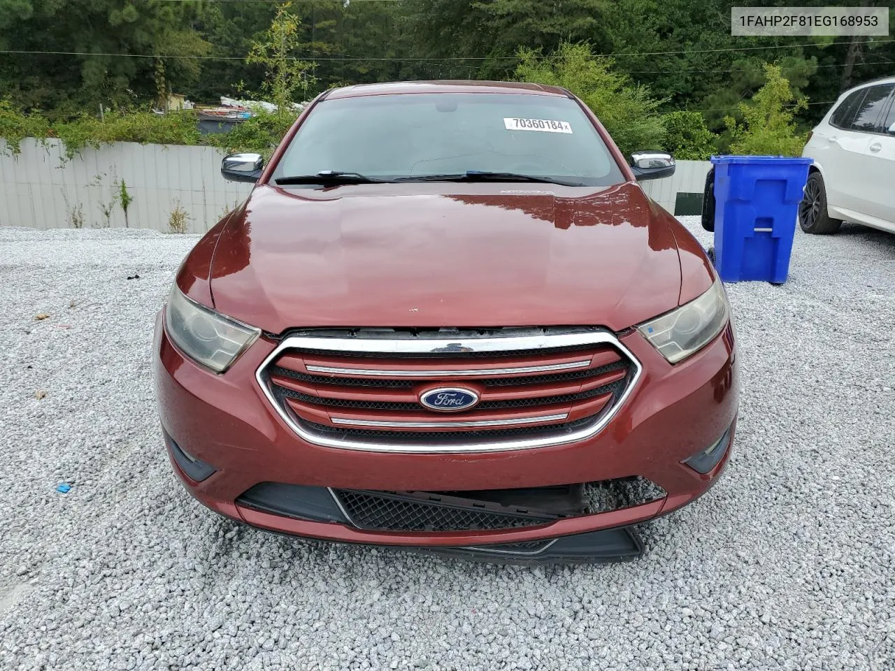 2014 Ford Taurus Limited VIN: 1FAHP2F81EG168953 Lot: 70360184