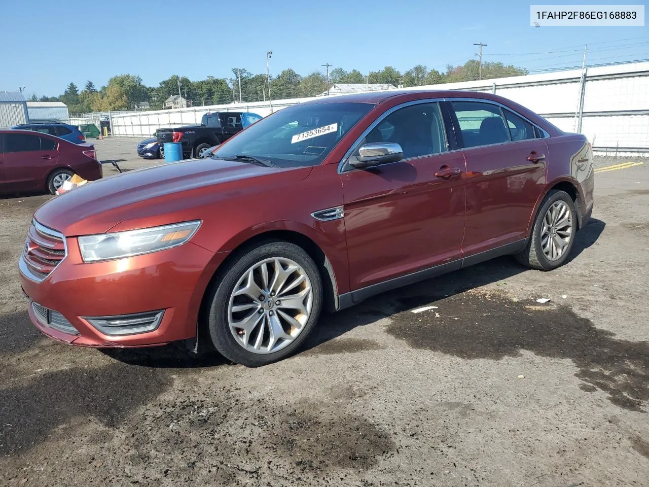 2014 Ford Taurus Limited VIN: 1FAHP2F86EG168883 Lot: 71353654