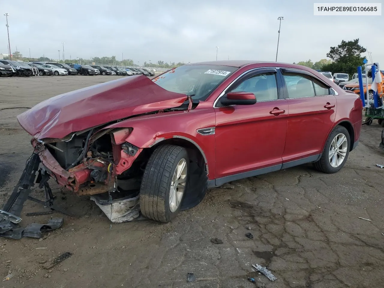 2014 Ford Taurus Sel VIN: 1FAHP2E89EG106685 Lot: 71972914