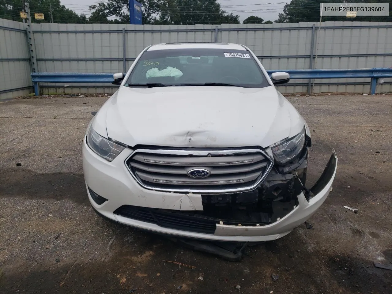 2014 Ford Taurus Sel VIN: 1FAHP2E85EG139604 Lot: 72016984