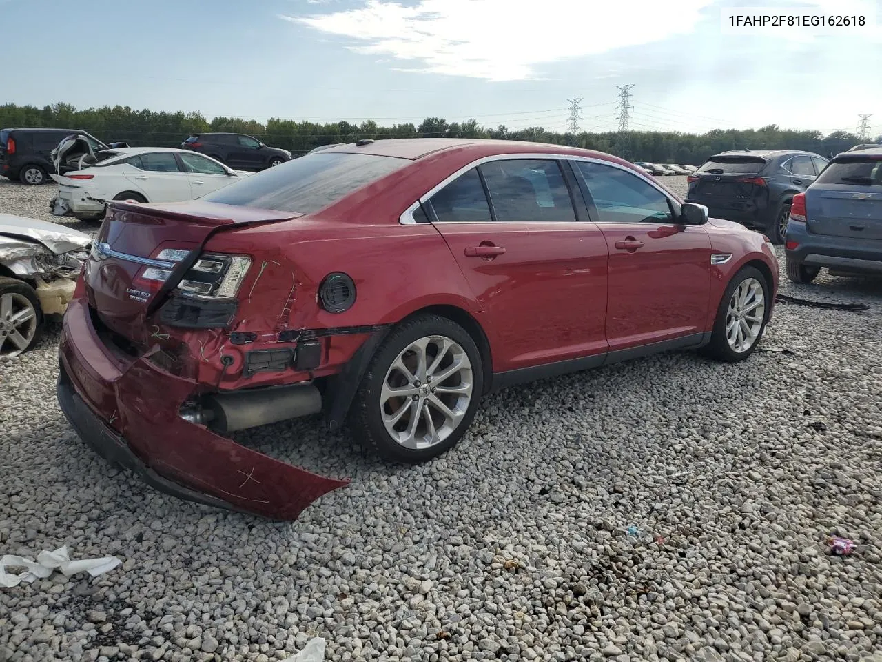 2014 Ford Taurus Limited VIN: 1FAHP2F81EG162618 Lot: 72209924