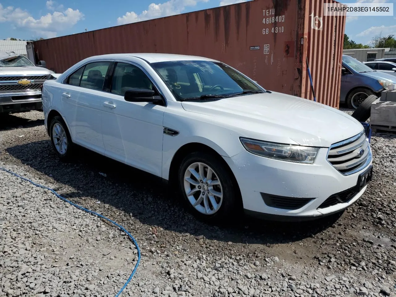 2014 Ford Taurus Se VIN: 1FAHP2D83EG145502 Lot: 72338174