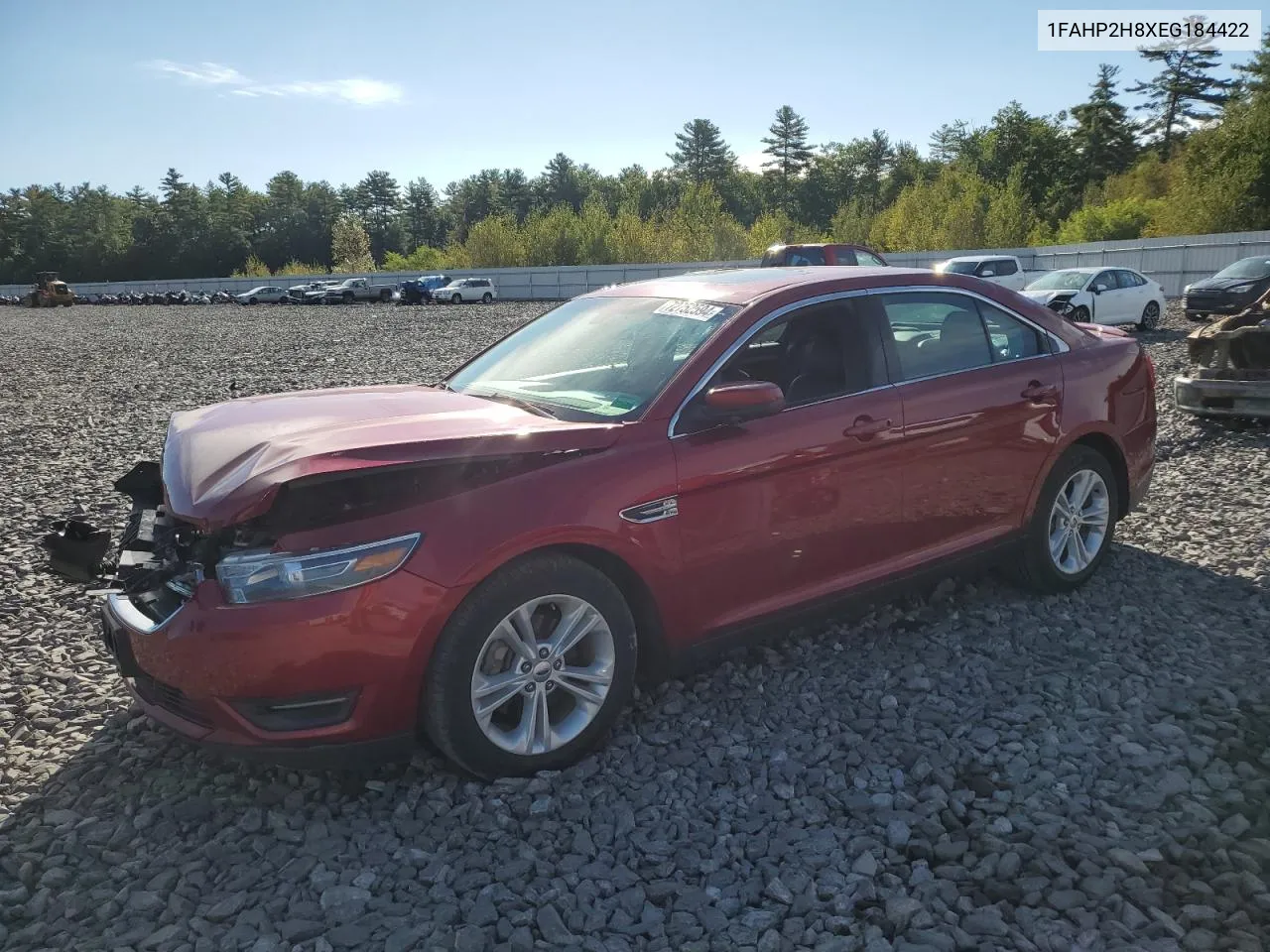 2014 Ford Taurus Sel VIN: 1FAHP2H8XEG184422 Lot: 72752594