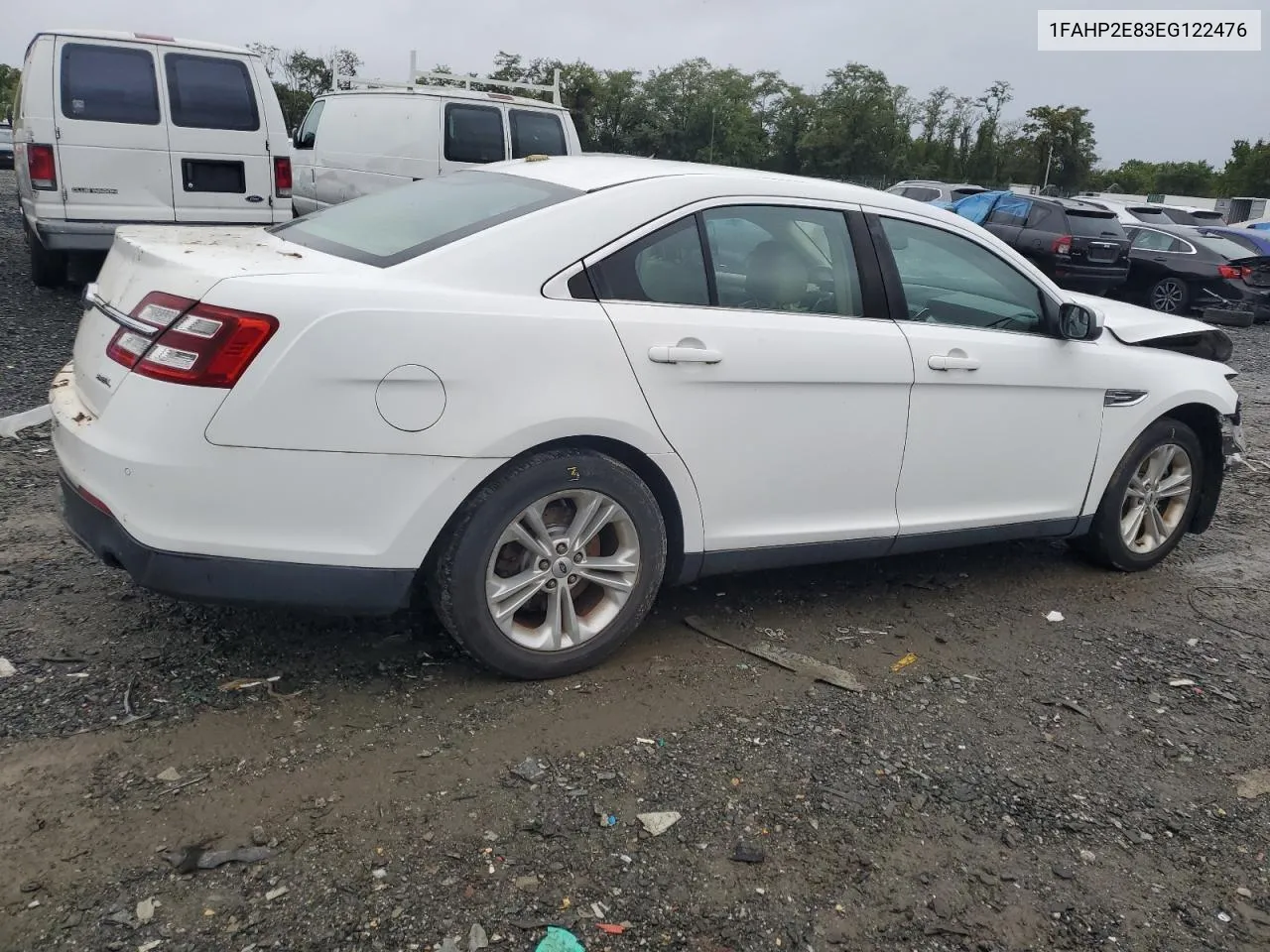 2014 Ford Taurus Sel VIN: 1FAHP2E83EG122476 Lot: 72981294