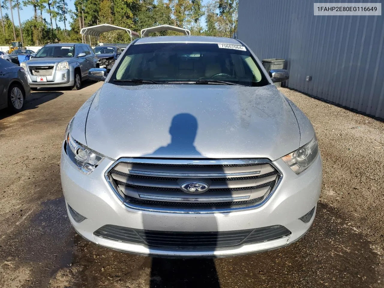 2014 Ford Taurus Sel VIN: 1FAHP2E80EG116649 Lot: 75607664