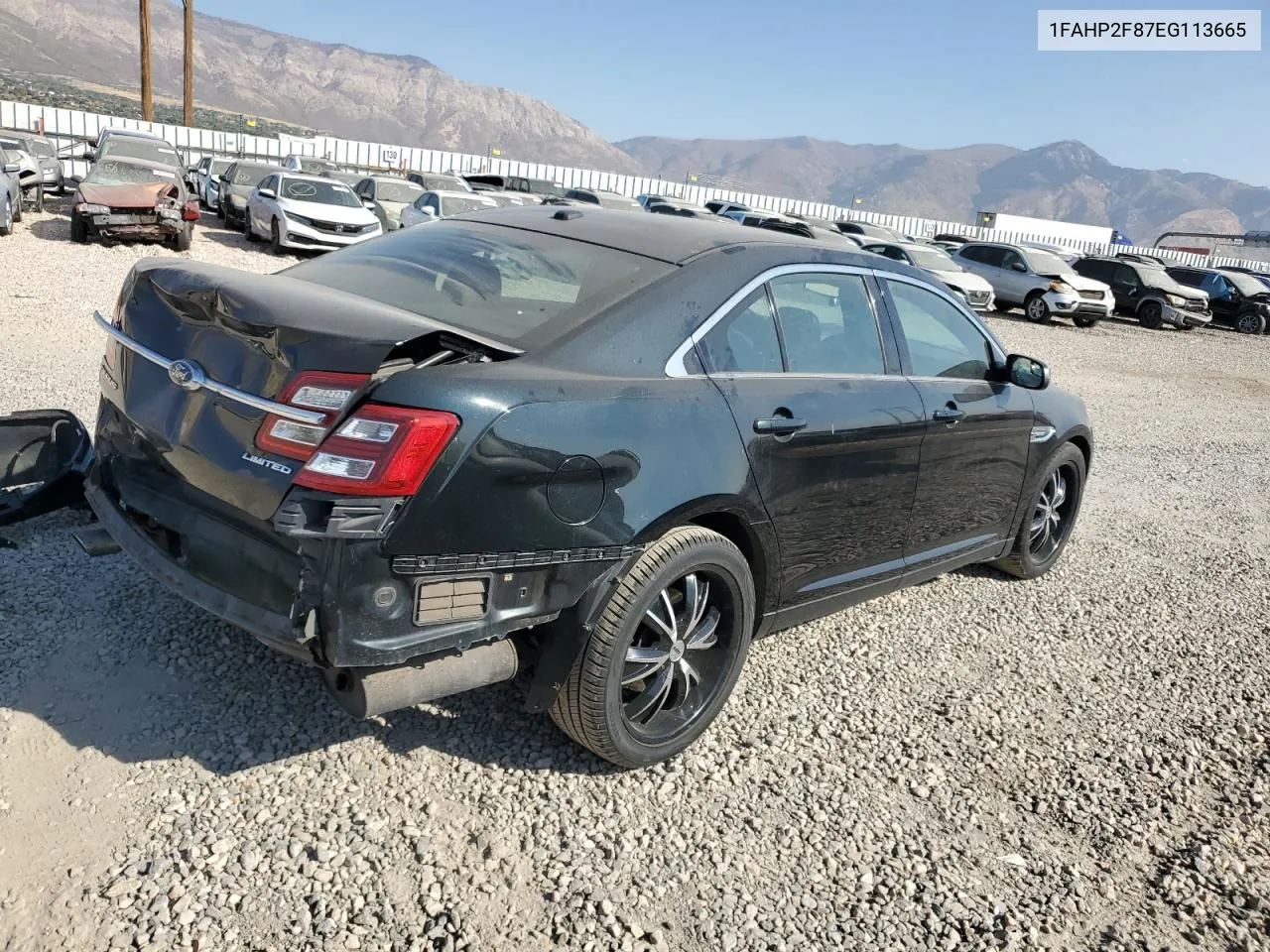 2014 Ford Taurus Limited VIN: 1FAHP2F87EG113665 Lot: 75990244