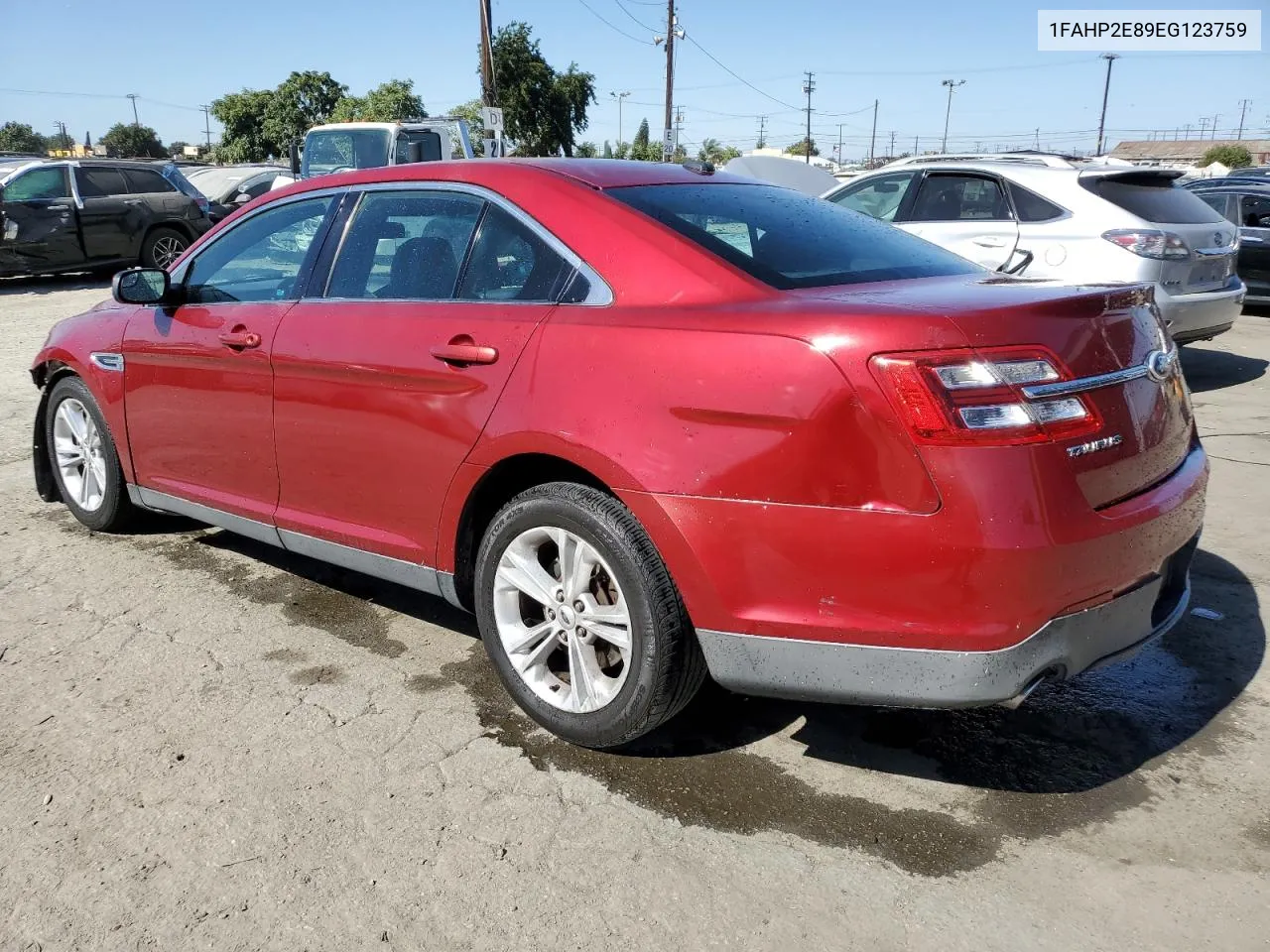 2014 Ford Taurus Sel VIN: 1FAHP2E89EG123759 Lot: 76833954