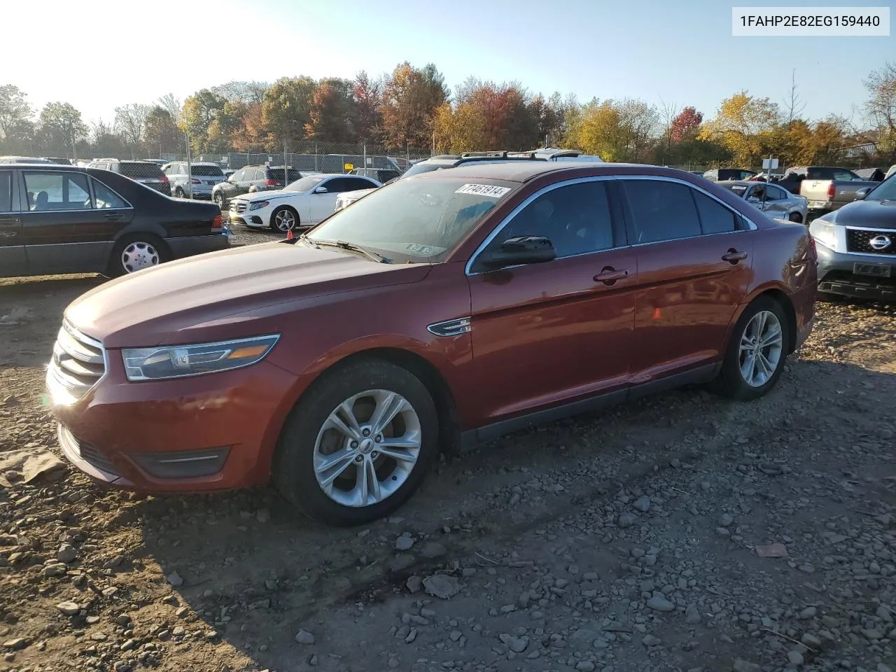 2014 Ford Taurus Sel VIN: 1FAHP2E82EG159440 Lot: 77461914