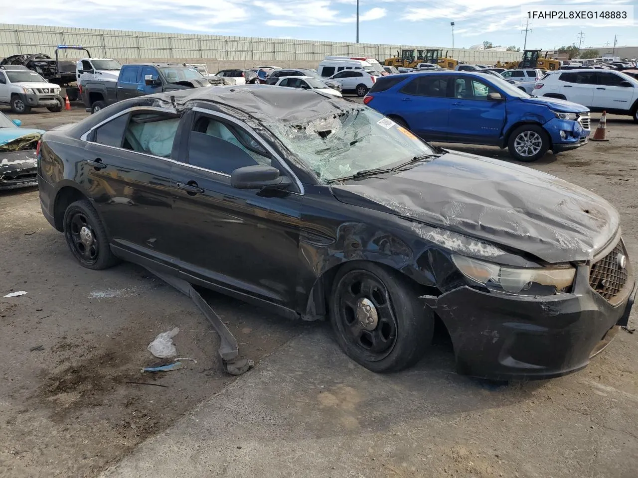 2014 Ford Taurus Police Interceptor VIN: 1FAHP2L8XEG148883 Lot: 77468884