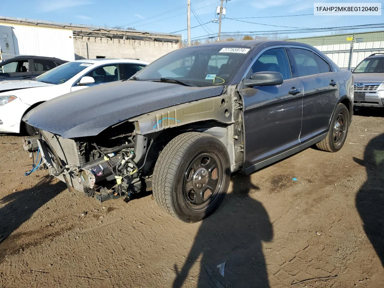 2014 Ford Taurus Police Interceptor VIN: 1FAHP2MK8EG120400 Lot: 77755974