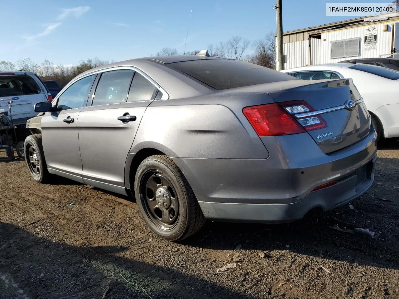 2014 Ford Taurus Police Interceptor VIN: 1FAHP2MK8EG120400 Lot: 77755974