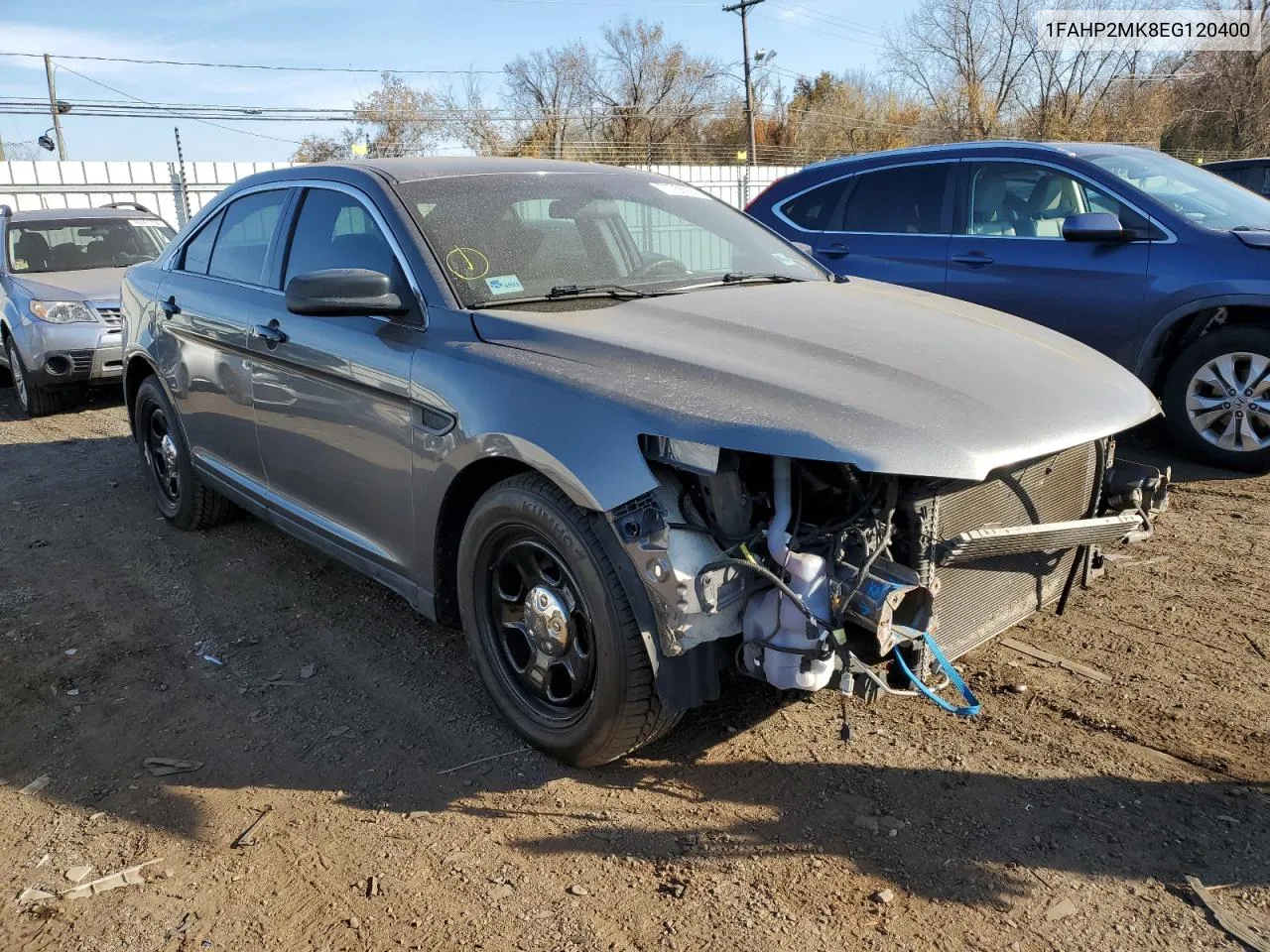 2014 Ford Taurus Police Interceptor VIN: 1FAHP2MK8EG120400 Lot: 77755974