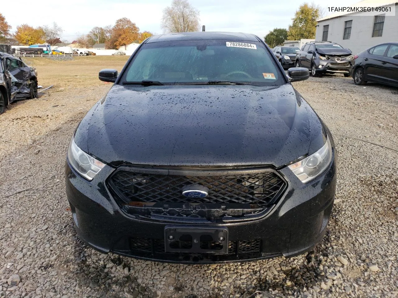 2014 Ford Taurus Police Interceptor VIN: 1FAHP2MK3EG149061 Lot: 78286884