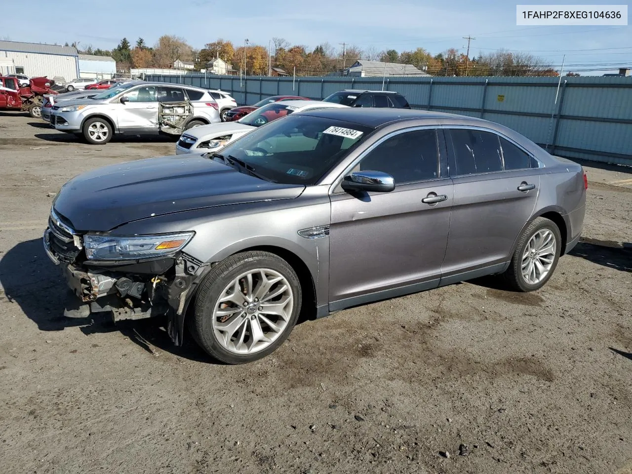 2014 Ford Taurus Limited VIN: 1FAHP2F8XEG104636 Lot: 78414984