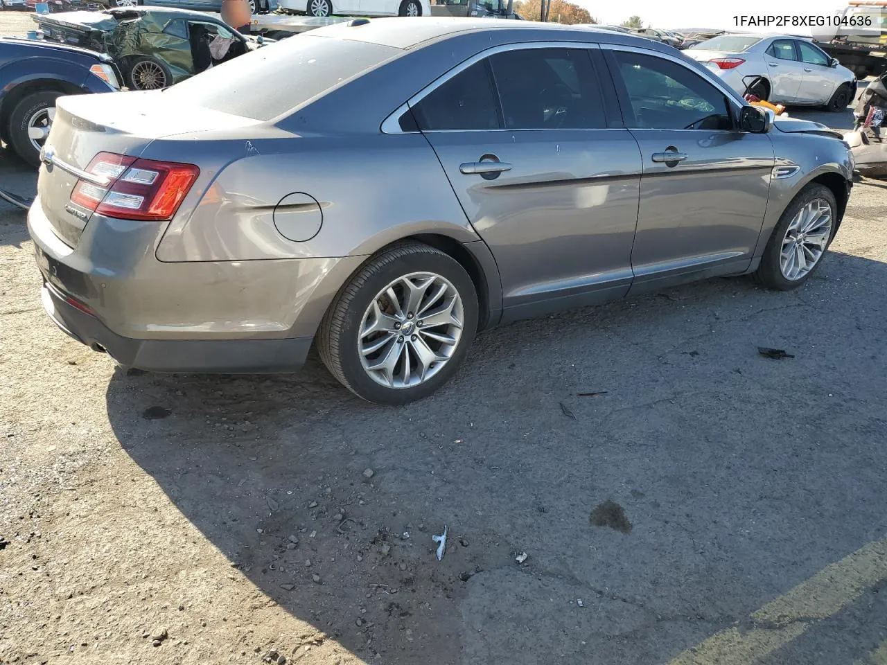 2014 Ford Taurus Limited VIN: 1FAHP2F8XEG104636 Lot: 78414984