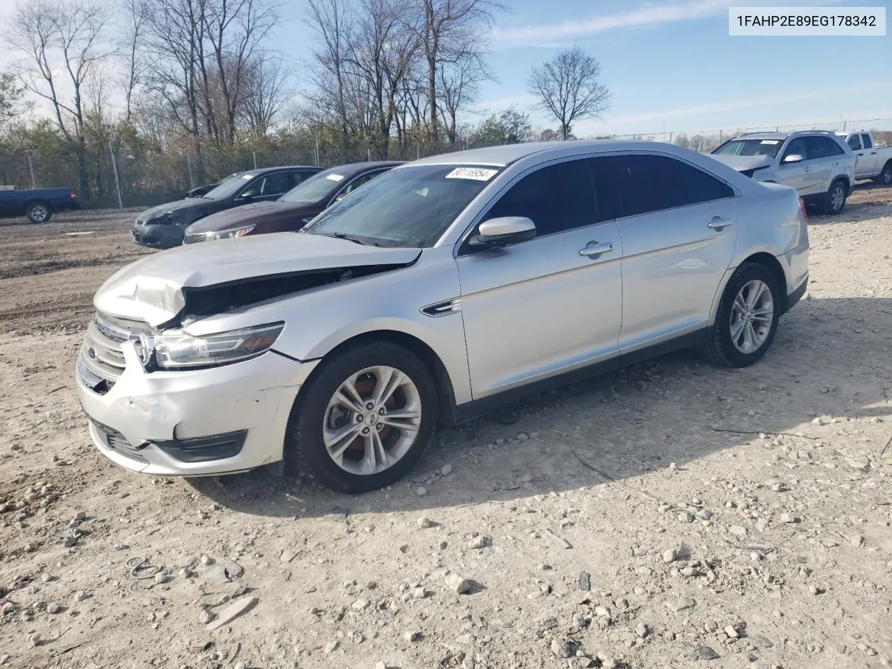 2014 Ford Taurus Sel VIN: 1FAHP2E89EG178342 Lot: 80116954