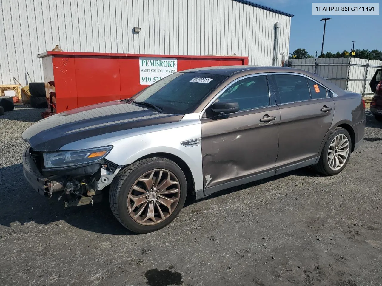 2015 Ford Taurus Limited VIN: 1FAHP2F86FG141491 Lot: 61798614