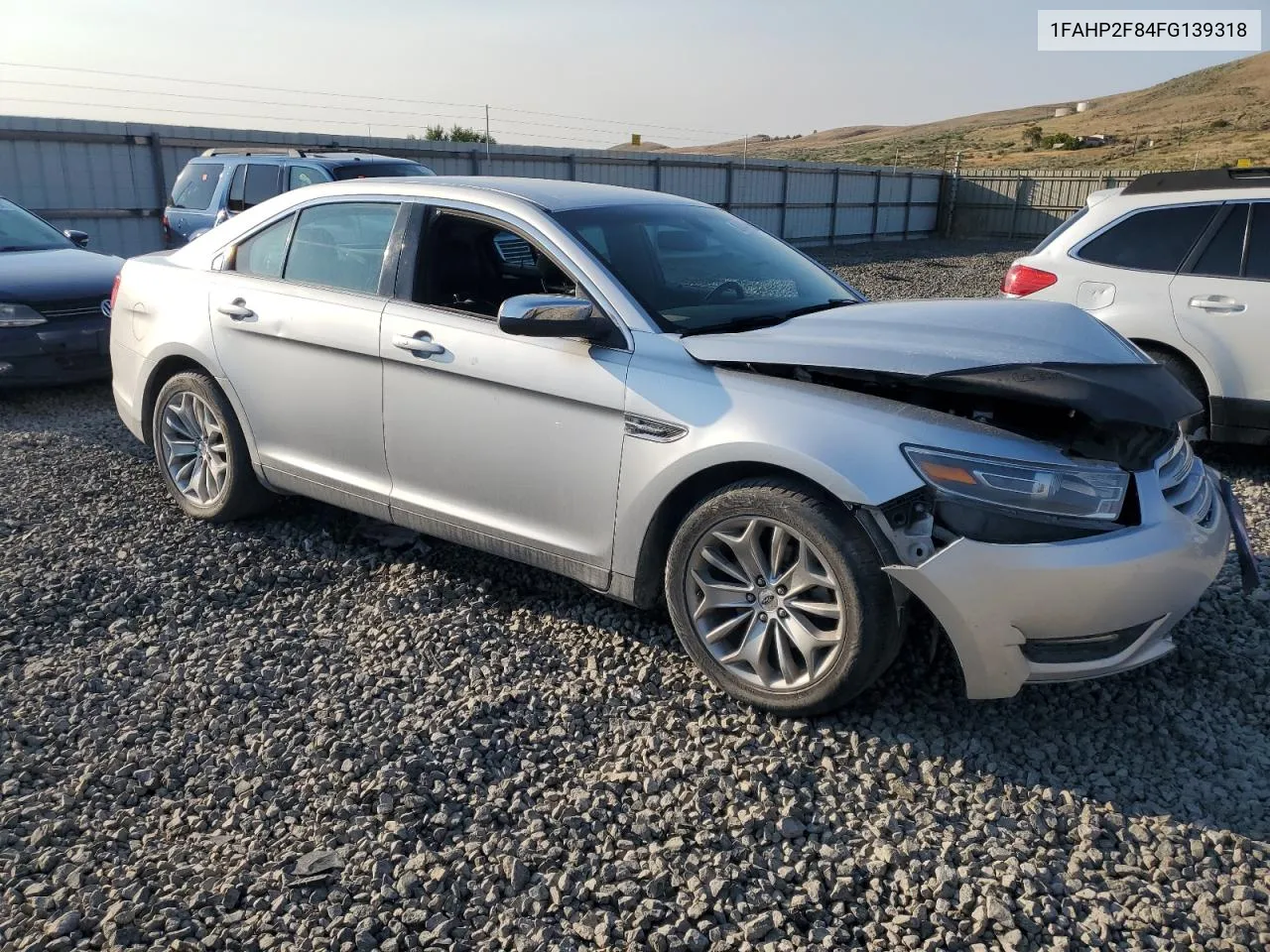 2015 Ford Taurus Limited VIN: 1FAHP2F84FG139318 Lot: 63252384