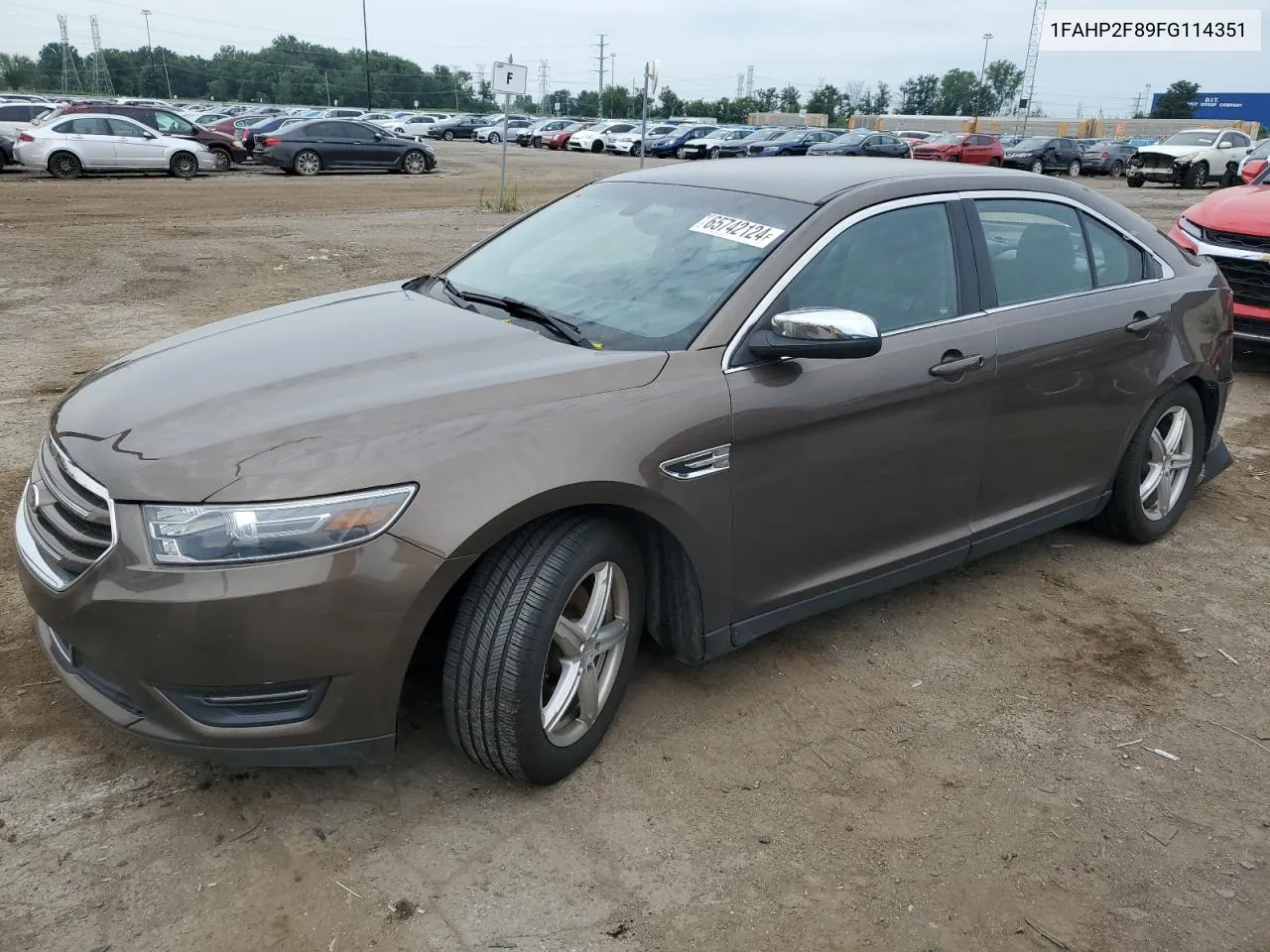 2015 Ford Taurus Limited VIN: 1FAHP2F89FG114351 Lot: 65742124