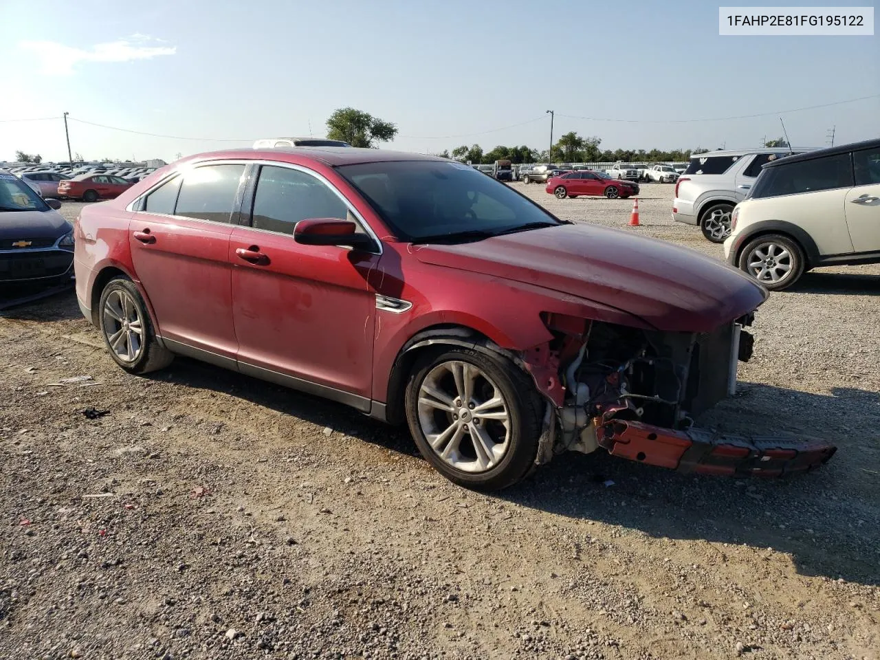 2015 Ford Taurus Sel VIN: 1FAHP2E81FG195122 Lot: 67736024