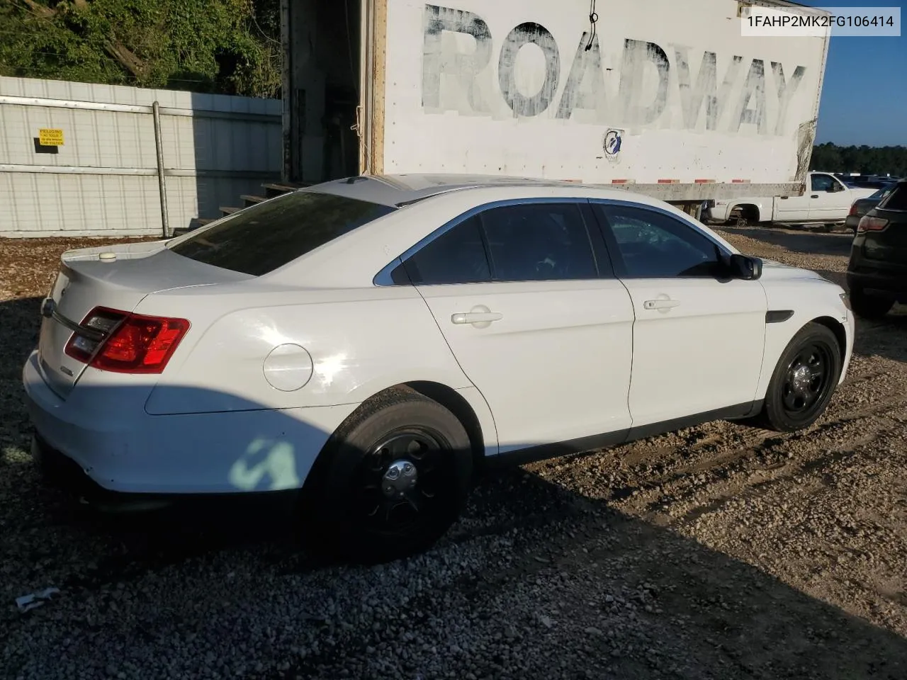 2015 Ford Taurus Police Interceptor VIN: 1FAHP2MK2FG106414 Lot: 68675234