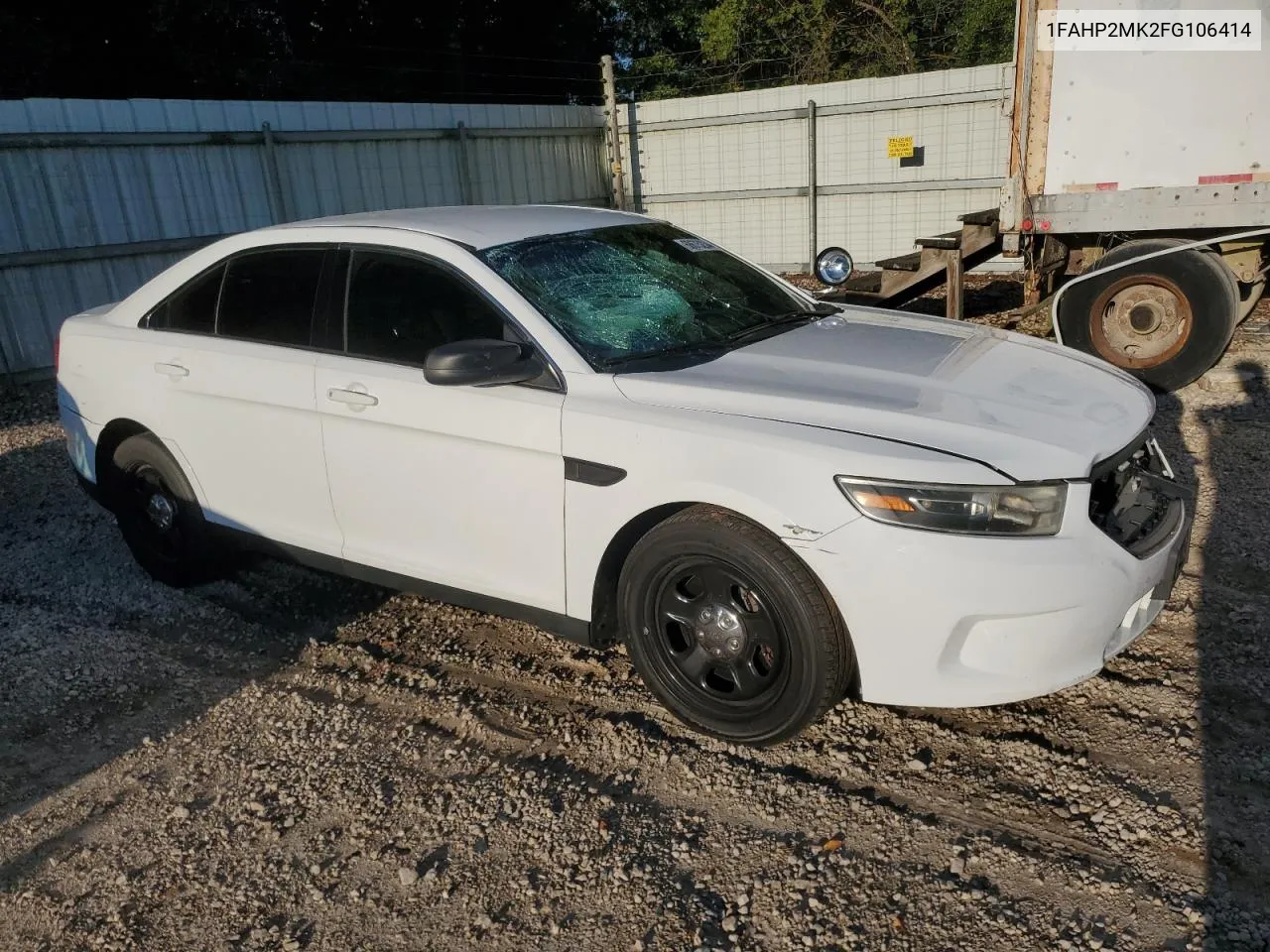 2015 Ford Taurus Police Interceptor VIN: 1FAHP2MK2FG106414 Lot: 68675234