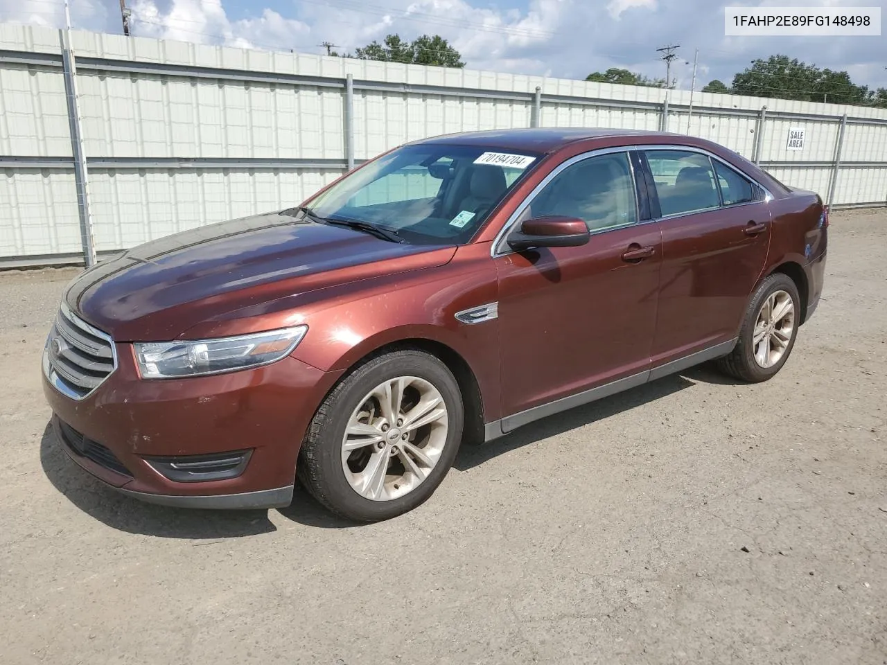 2015 Ford Taurus Sel VIN: 1FAHP2E89FG148498 Lot: 70194704