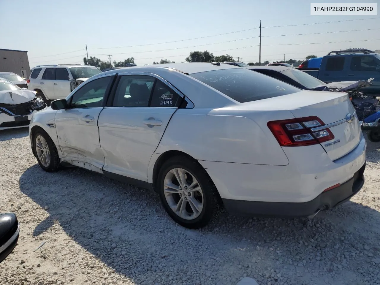 2015 Ford Taurus Sel VIN: 1FAHP2E82FG104990 Lot: 70254924