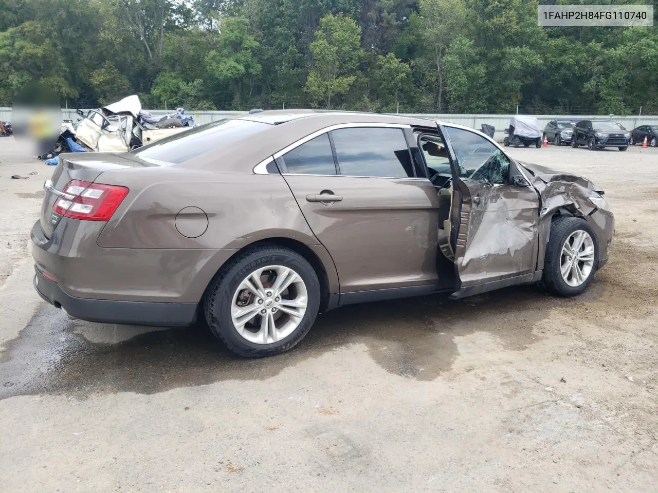 2015 Ford Taurus Sel VIN: 1FAHP2H84FG110740 Lot: 72925294