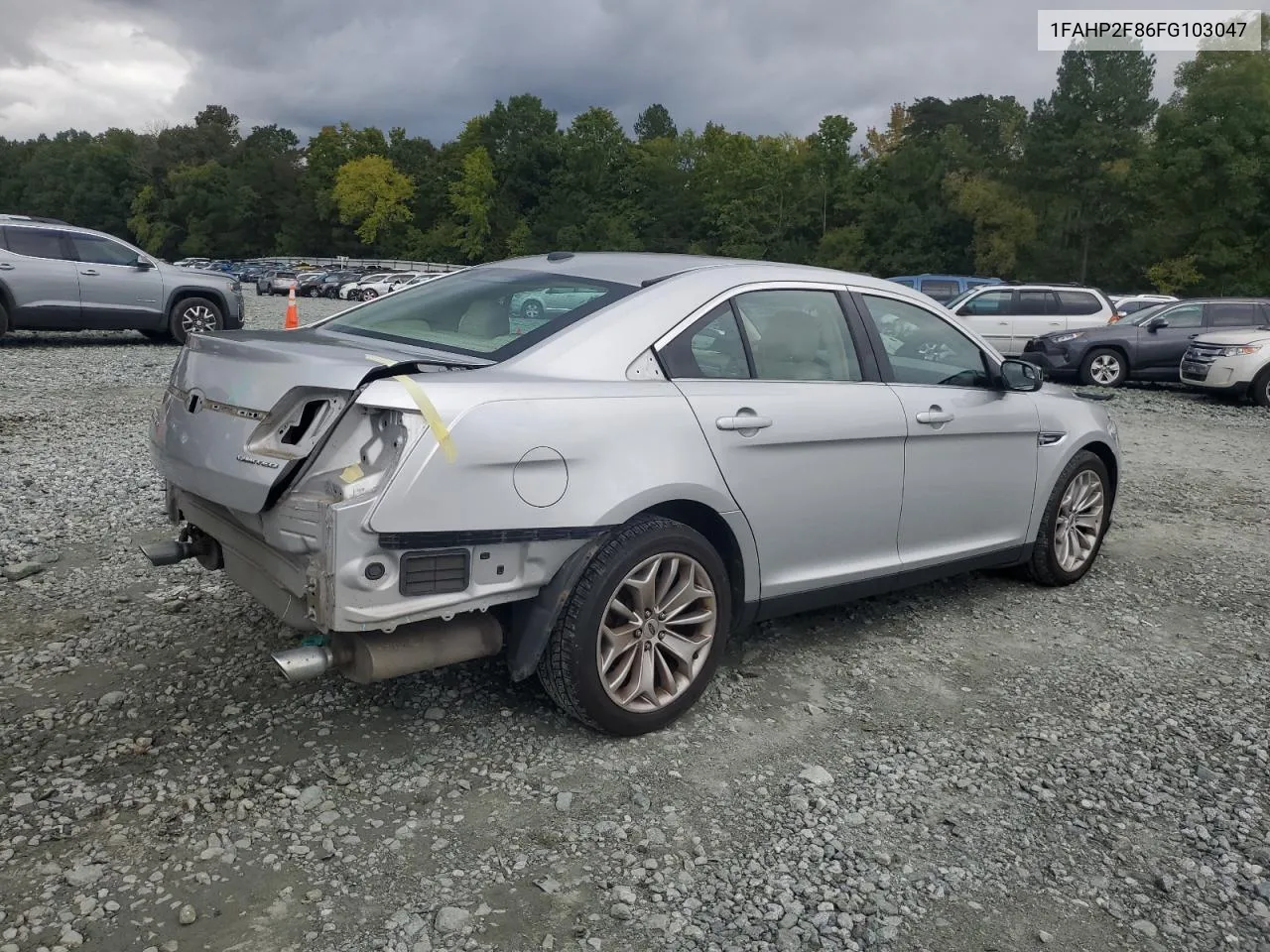 2015 Ford Taurus Limited VIN: 1FAHP2F86FG103047 Lot: 73503794