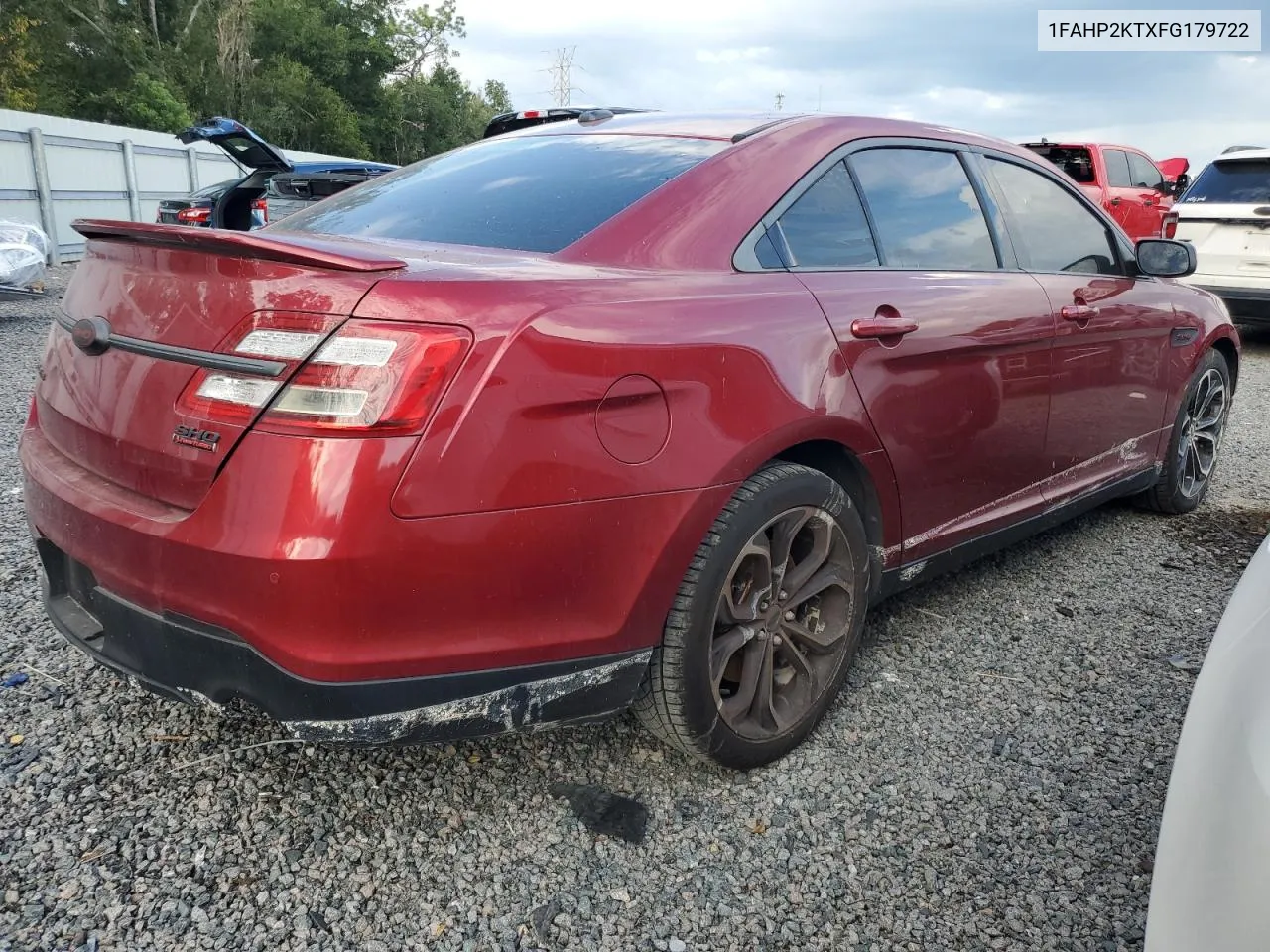 2015 Ford Taurus Sho VIN: 1FAHP2KTXFG179722 Lot: 73693864