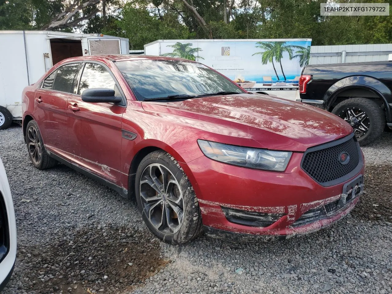 2015 Ford Taurus Sho VIN: 1FAHP2KTXFG179722 Lot: 73693864