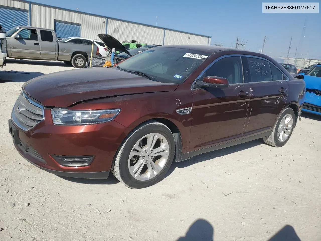 2015 Ford Taurus Sel VIN: 1FAHP2E83FG127517 Lot: 74228624