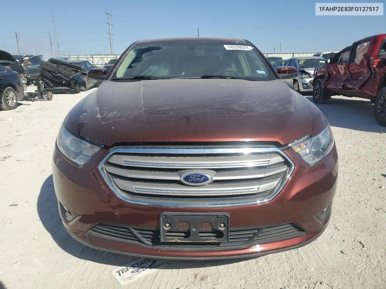 2015 Ford Taurus Sel VIN: 1FAHP2E83FG127517 Lot: 74228624