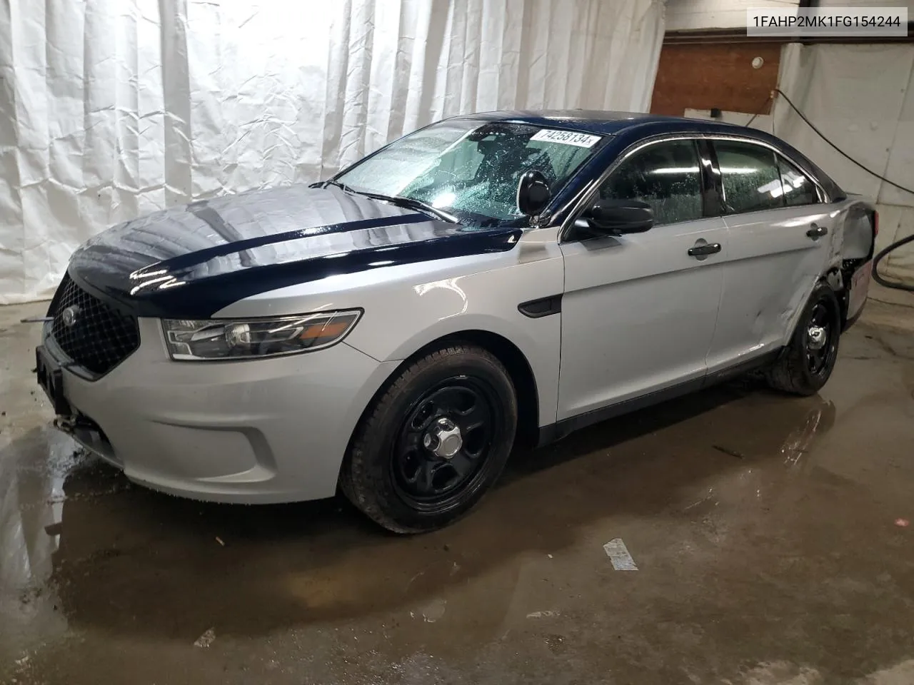 2015 Ford Taurus Police Interceptor VIN: 1FAHP2MK1FG154244 Lot: 74258134