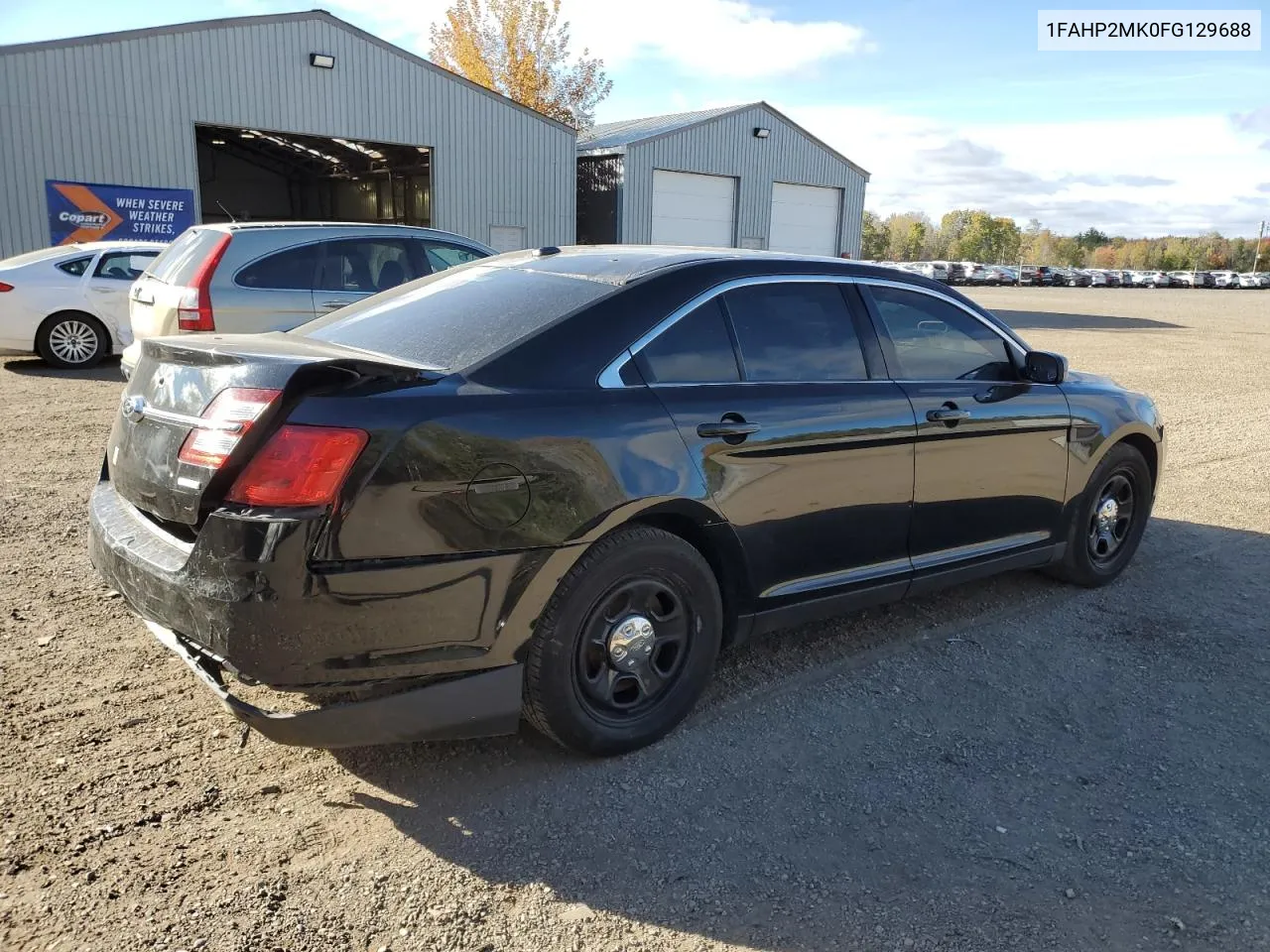 2015 Ford Taurus Police Interceptor VIN: 1FAHP2MK0FG129688 Lot: 74333354