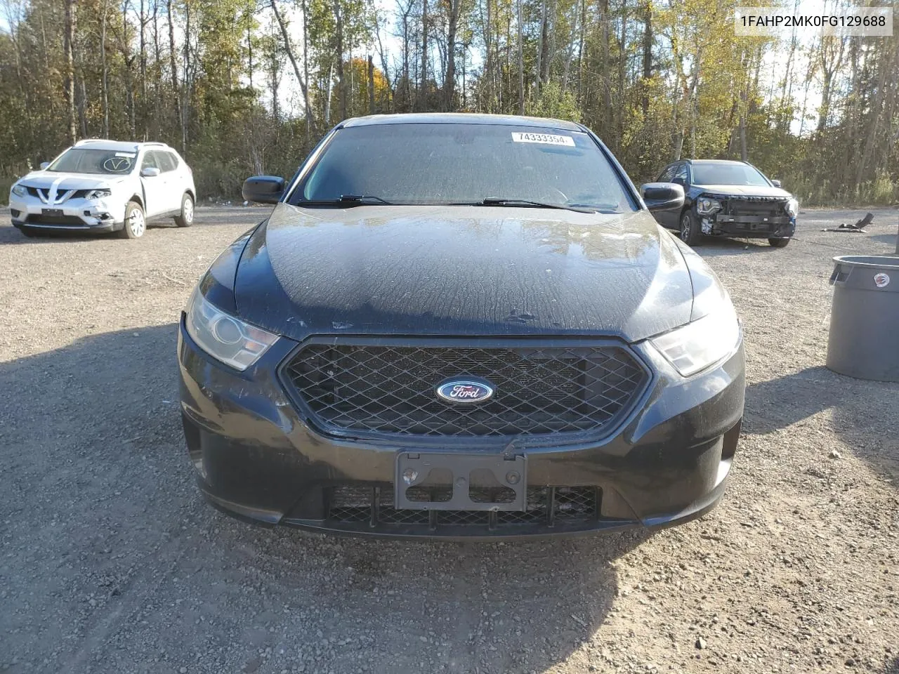 2015 Ford Taurus Police Interceptor VIN: 1FAHP2MK0FG129688 Lot: 74333354