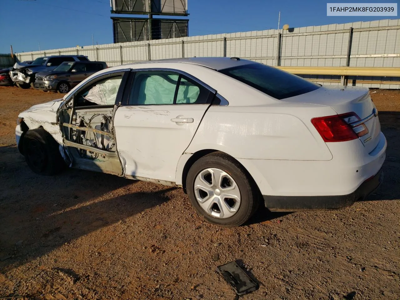 2015 Ford Taurus Police Interceptor VIN: 1FAHP2MK8FG203939 Lot: 74523694