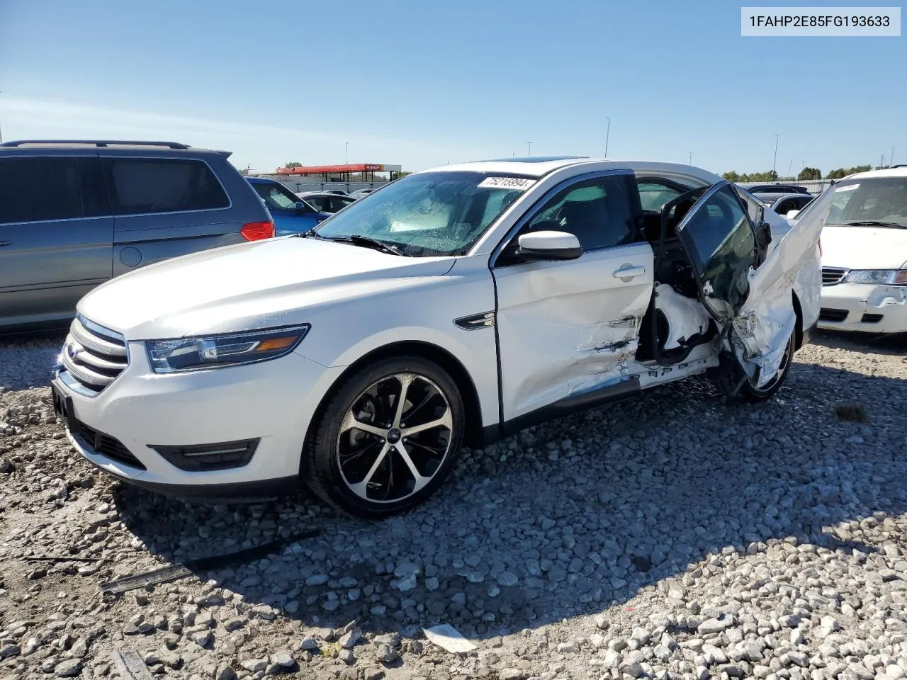 2015 Ford Taurus Sel VIN: 1FAHP2E85FG193633 Lot: 75215994