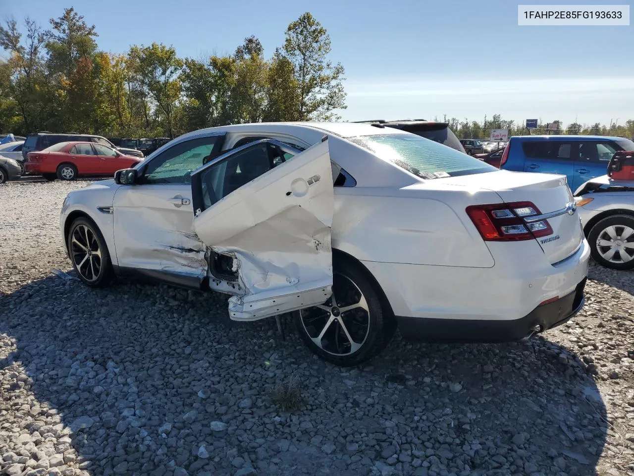 2015 Ford Taurus Sel VIN: 1FAHP2E85FG193633 Lot: 75215994